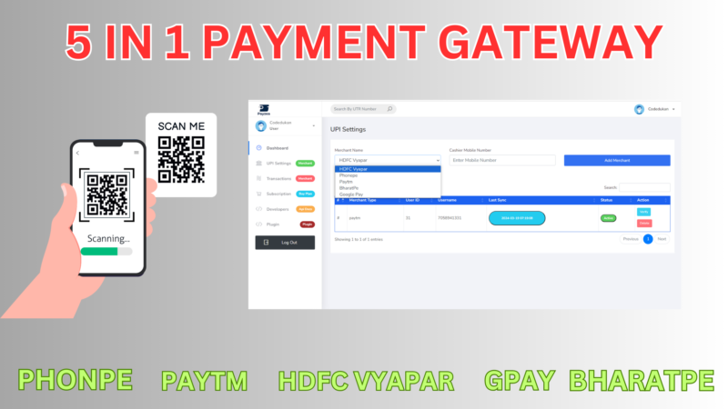 5 in 1 Payment Gateway